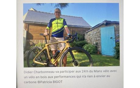 Didier va participer aux 24h du Mans Vélo