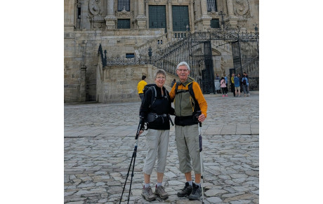 Marie-Paule et Christian sur le Chemin de Compostelle